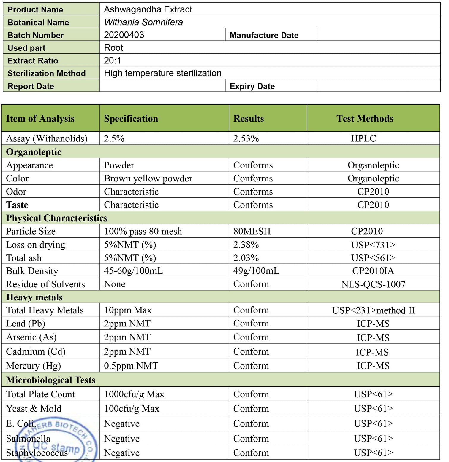 Ashwagandha Extract 1000mg Tablets